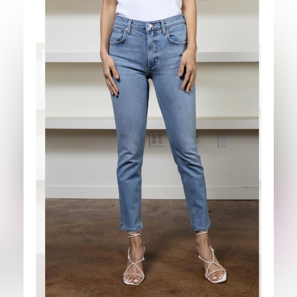 Agolde Willow Mid Rise Slim Crop Jean